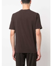 Мужская темно-коричневая футболка с круглым вырезом от Kired