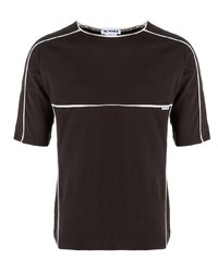 Мужская темно-коричневая футболка с круглым вырезом от Sunnei