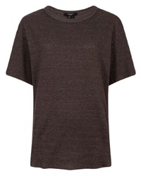 Мужская темно-коричневая футболка с круглым вырезом от Twenty Montreal
