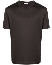 Мужская темно-коричневая футболка с круглым вырезом от Xacus