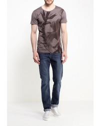 Мужская темно-коричневая футболка от Anerkjendt