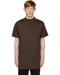 Мужская темно-коричневая футболка от Robert Geller