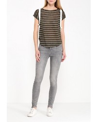 Женская темно-коричневая футболка от SPRINGFIELD