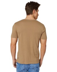 Мужская темно-коричневая футболка от Tom Tailor