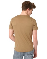 Мужская темно-коричневая футболка от Tom Tailor