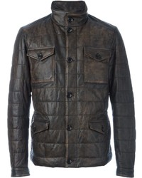 Мужская темно-коричневая шерстяная куртка от Tod's