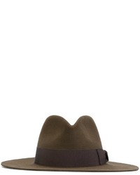 Женская темно-коричневая шляпа от Saint Laurent