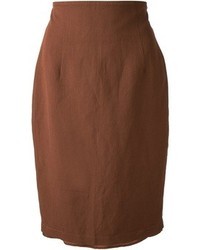 Темно-коричневая юбка-карандаш от Byblos
