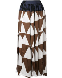 Темно-коричневая юбка с принтом от Vivienne Westwood