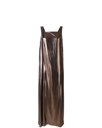 Темно-коричневое вечернее платье от Alberta Ferretti