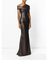 Темно-коричневое вечернее платье от Talbot Runhof