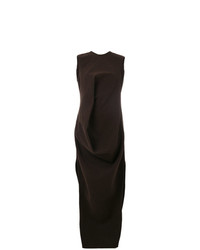 Темно-коричневое вечернее платье от Rick Owens