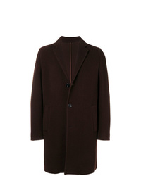 Темно-коричневое длинное пальто от Altea