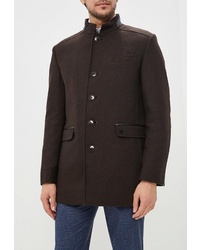 Темно-коричневое длинное пальто от Bazioni