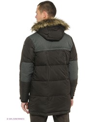Темно-коричневое длинное пальто от Icepeak