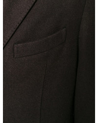Темно-коричневое длинное пальто от Boglioli