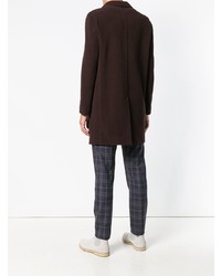 Темно-коричневое длинное пальто от Altea