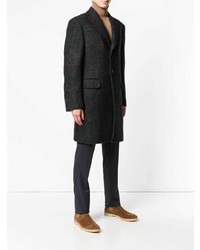 Темно-коричневое длинное пальто от Z Zegna