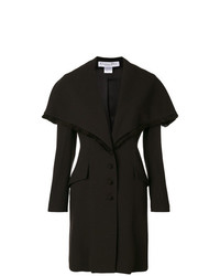 Женское темно-коричневое пальто c бахромой от Christian Dior Vintage