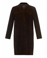 Темно-коричневое пальто