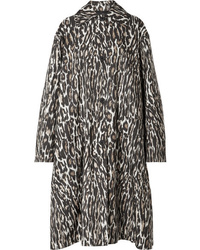 Женское темно-коричневое пальто с леопардовым принтом от Calvin Klein 205W39nyc