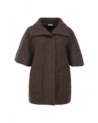 Женское темно-коричневое пальто от Aurora Firenze