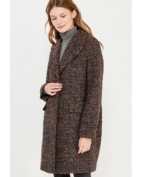 Женское темно-коричневое пальто от Azell'Ricca