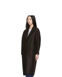 Женское темно-коричневое пальто от Harris Wharf London