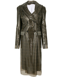 Женское темно-коричневое пальто от Calvin Klein