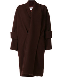 Женское темно-коричневое пальто от Chalayan