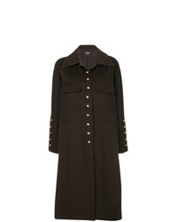 Женское темно-коричневое пальто от Chanel Vintage