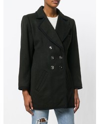 Женское темно-коричневое пальто от Yves Saint Laurent Vintage