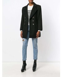 Женское темно-коричневое пальто от Yves Saint Laurent Vintage