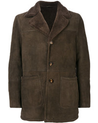 Мужское темно-коричневое пальто от Eleventy