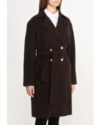 Женское темно-коричневое пальто от Fontana 2.0