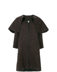 Женское темно-коричневое пальто от Gianluca Capannolo