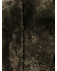 Женское темно-коричневое пальто от Drome