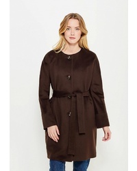 Женское темно-коричневое пальто от Immagi