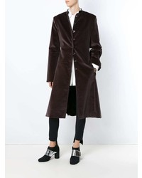 Женское темно-коричневое пальто от Gloria Coelho