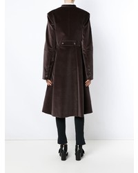 Женское темно-коричневое пальто от Gloria Coelho