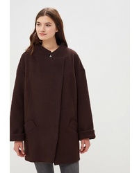 Женское темно-коричневое пальто от Ovelli