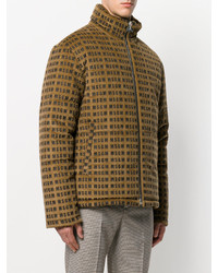 Мужское темно-коричневое пальто от MSGM