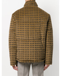 Мужское темно-коричневое пальто от MSGM