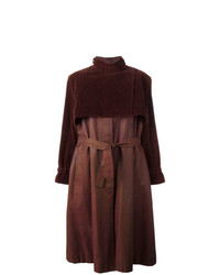 Женское темно-коричневое пальто от Pierre Cardin Vintage