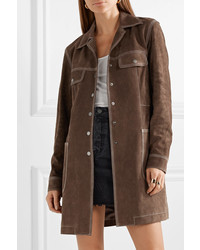 Женское темно-коричневое пальто от Marc Jacobs