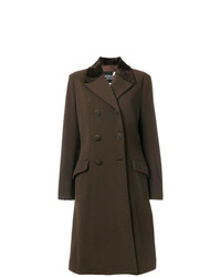 Женское темно-коричневое пальто от Versace Vintage