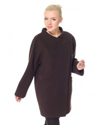 Женское темно-коричневое пальто от Спартак