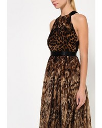 Темно-коричневое платье-макси от Goddiva