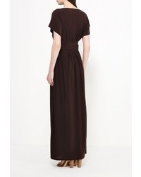 Темно-коричневое платье-макси от MADMILK