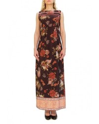 Темно-коричневое платье-макси от Спартак